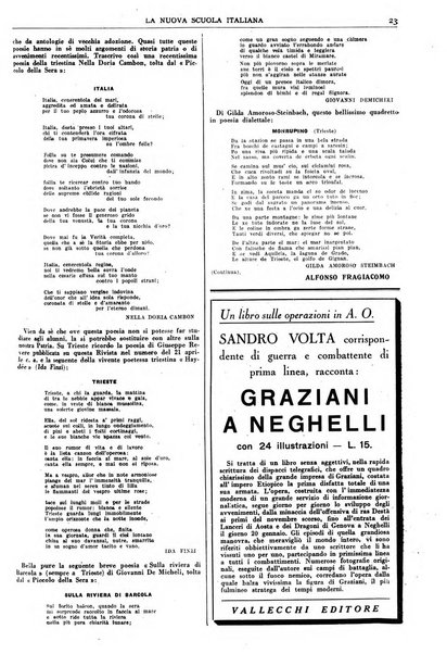 La nuova scuola italiana rivista magistrale settimanale