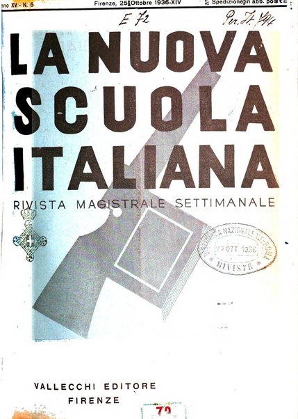 La nuova scuola italiana rivista magistrale settimanale