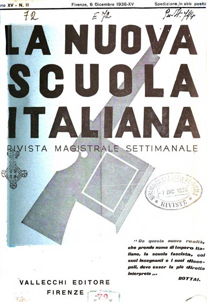 La nuova scuola italiana rivista magistrale settimanale