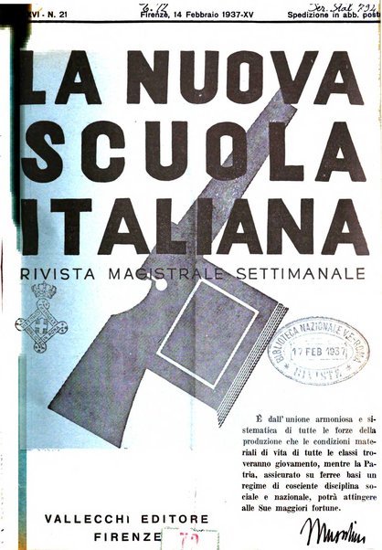 La nuova scuola italiana rivista magistrale settimanale