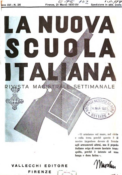 La nuova scuola italiana rivista magistrale settimanale