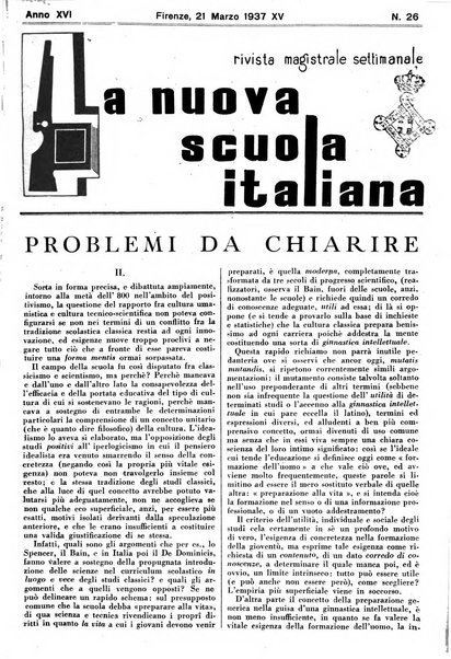 La nuova scuola italiana rivista magistrale settimanale