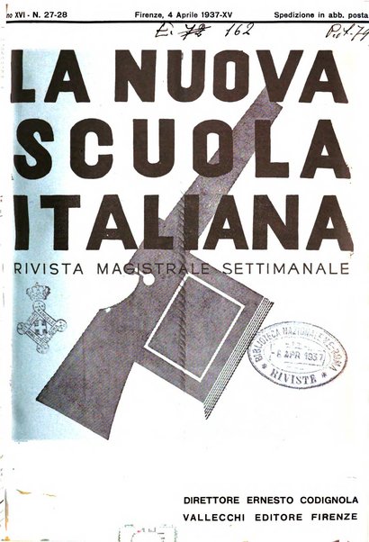 La nuova scuola italiana rivista magistrale settimanale