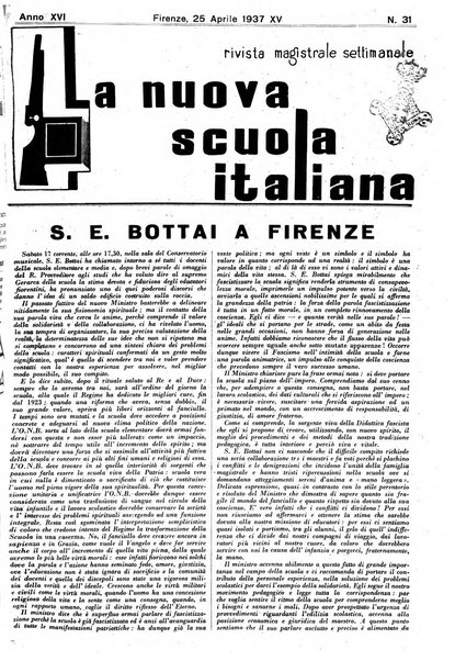 La nuova scuola italiana rivista magistrale settimanale