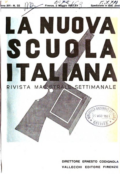 La nuova scuola italiana rivista magistrale settimanale