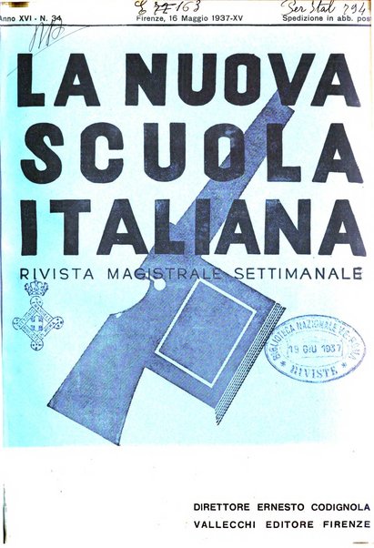 La nuova scuola italiana rivista magistrale settimanale