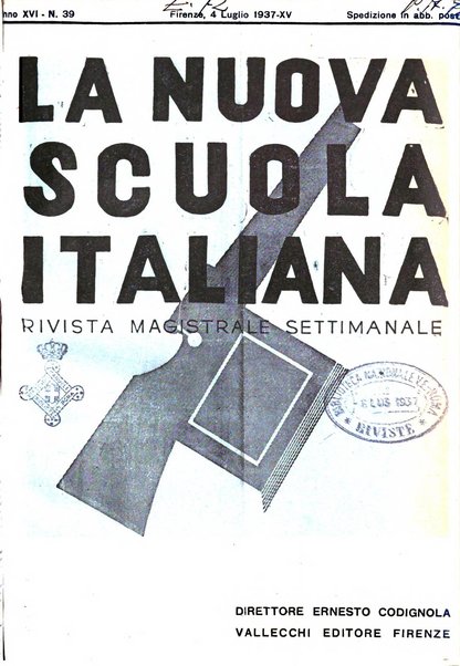 La nuova scuola italiana rivista magistrale settimanale