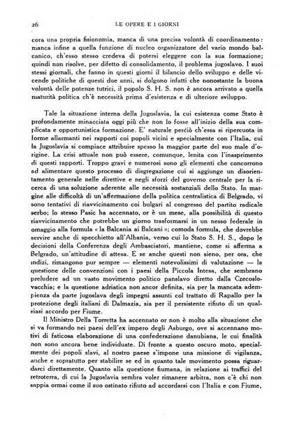 Le opere e i giorni rassegna mensile di politica, lettere, arti, etc