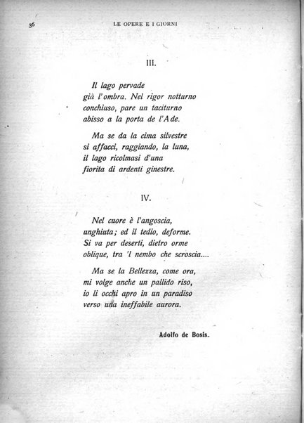 Le opere e i giorni rassegna mensile di politica, lettere, arti, etc