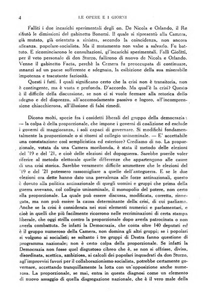 Le opere e i giorni rassegna mensile di politica, lettere, arti, etc