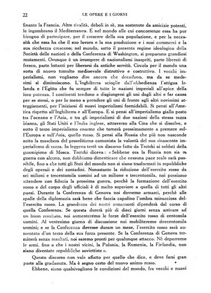 Le opere e i giorni rassegna mensile di politica, lettere, arti, etc