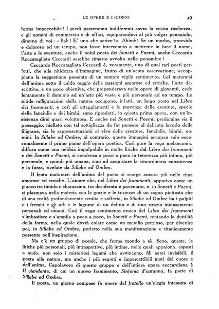 Le opere e i giorni rassegna mensile di politica, lettere, arti, etc