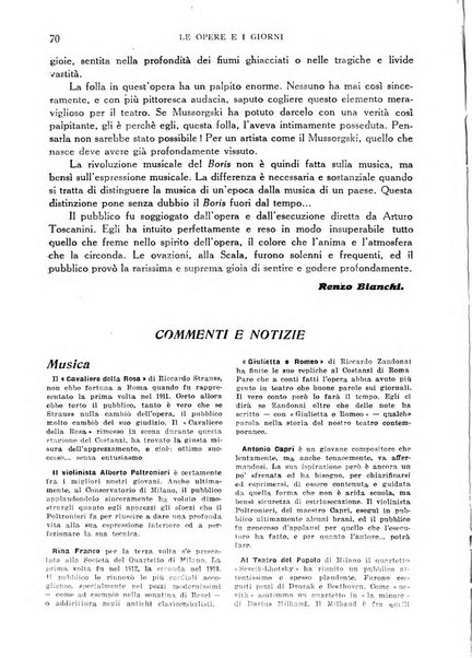 Le opere e i giorni rassegna mensile di politica, lettere, arti, etc