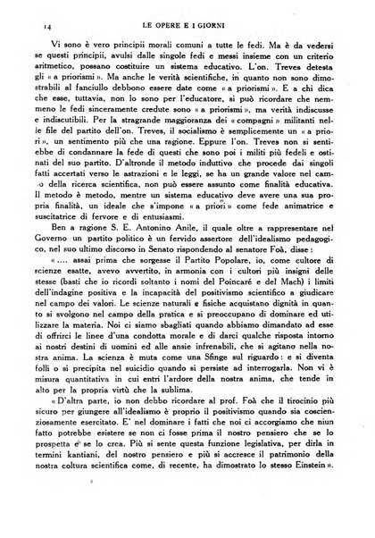 Le opere e i giorni rassegna mensile di politica, lettere, arti, etc