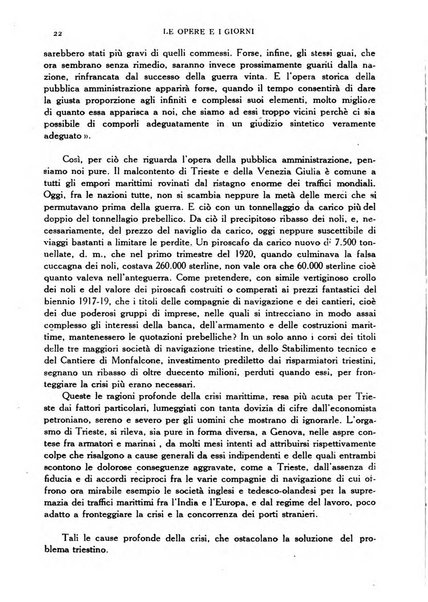 Le opere e i giorni rassegna mensile di politica, lettere, arti, etc