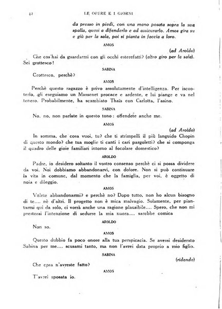 Le opere e i giorni rassegna mensile di politica, lettere, arti, etc