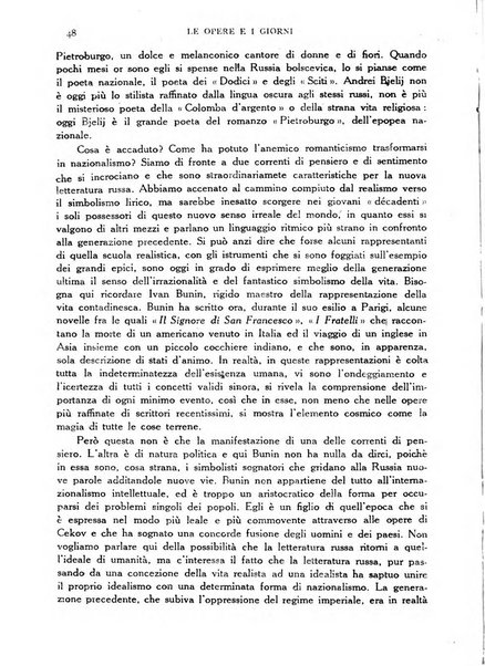 Le opere e i giorni rassegna mensile di politica, lettere, arti, etc