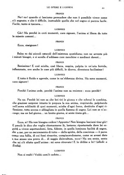 Le opere e i giorni rassegna mensile di politica, lettere, arti, etc