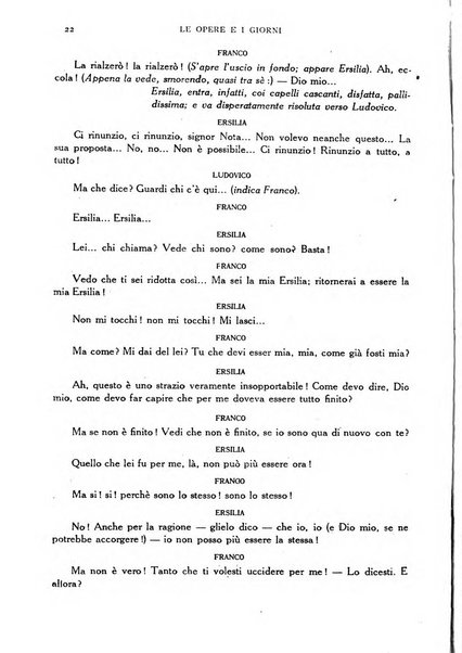 Le opere e i giorni rassegna mensile di politica, lettere, arti, etc