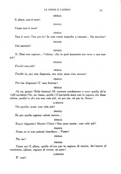 Le opere e i giorni rassegna mensile di politica, lettere, arti, etc