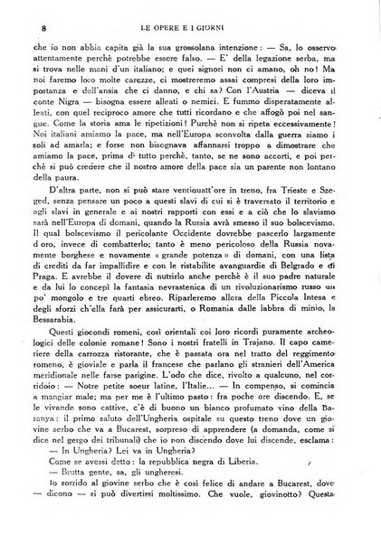 Le opere e i giorni rassegna mensile di politica, lettere, arti, etc