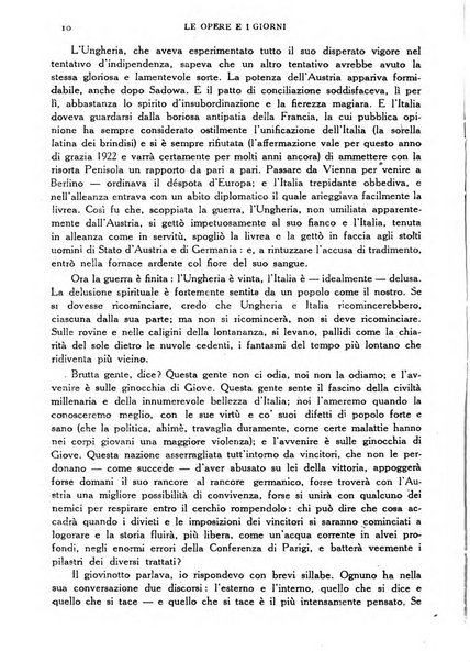 Le opere e i giorni rassegna mensile di politica, lettere, arti, etc