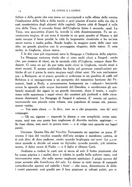 Le opere e i giorni rassegna mensile di politica, lettere, arti, etc