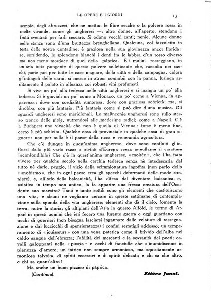 Le opere e i giorni rassegna mensile di politica, lettere, arti, etc