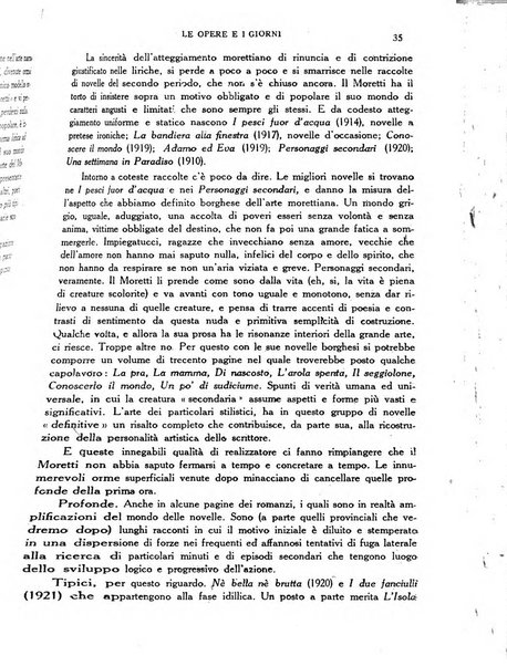 Le opere e i giorni rassegna mensile di politica, lettere, arti, etc