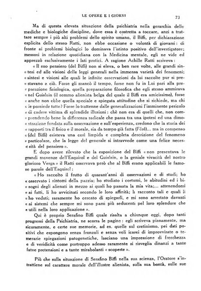 Le opere e i giorni rassegna mensile di politica, lettere, arti, etc