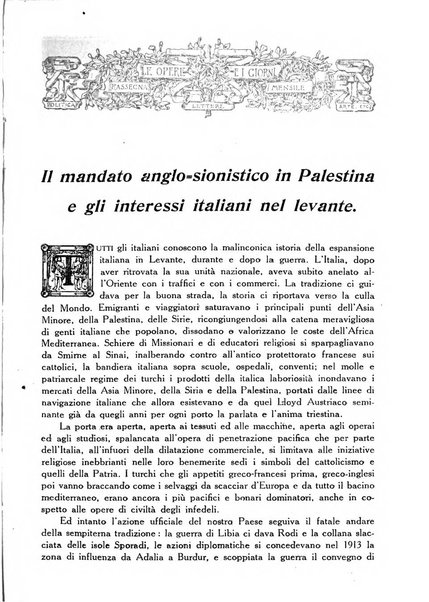 Le opere e i giorni rassegna mensile di politica, lettere, arti, etc