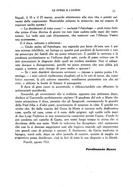 Le opere e i giorni rassegna mensile di politica, lettere, arti, etc