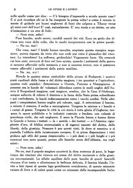 Le opere e i giorni rassegna mensile di politica, lettere, arti, etc