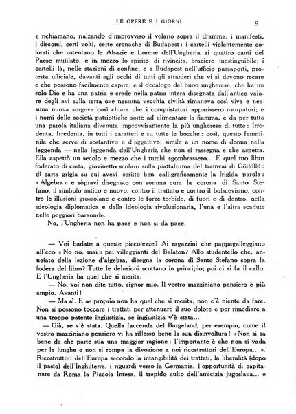 Le opere e i giorni rassegna mensile di politica, lettere, arti, etc