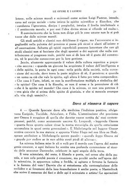 Le opere e i giorni rassegna mensile di politica, lettere, arti, etc