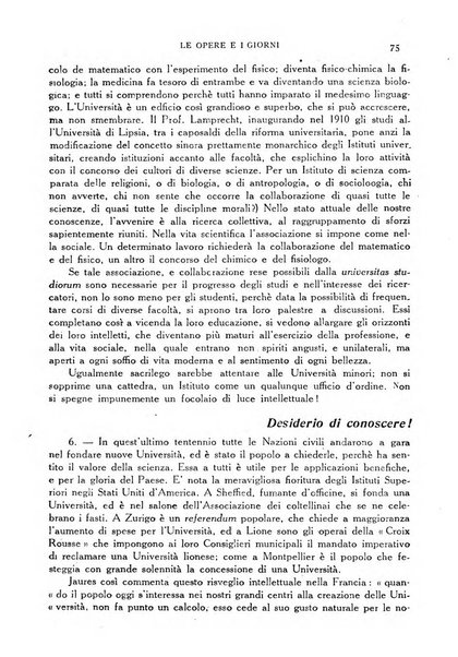 Le opere e i giorni rassegna mensile di politica, lettere, arti, etc