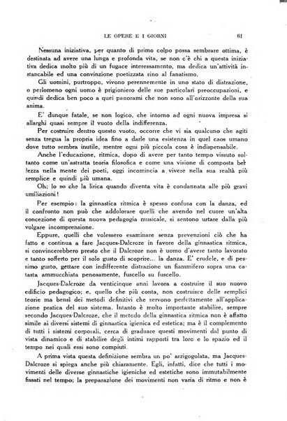 Le opere e i giorni rassegna mensile di politica, lettere, arti, etc