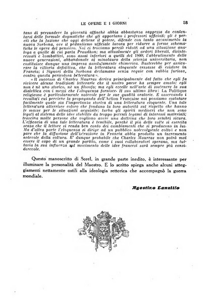 Le opere e i giorni rassegna mensile di politica, lettere, arti, etc