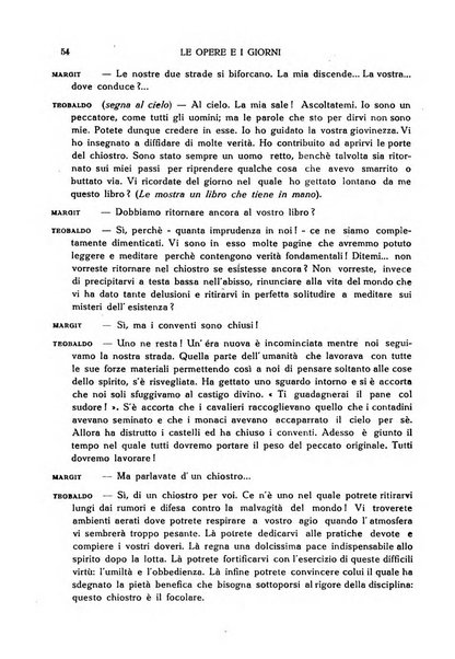 Le opere e i giorni rassegna mensile di politica, lettere, arti, etc