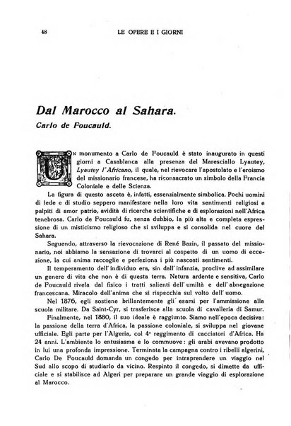 Le opere e i giorni rassegna mensile di politica, lettere, arti, etc