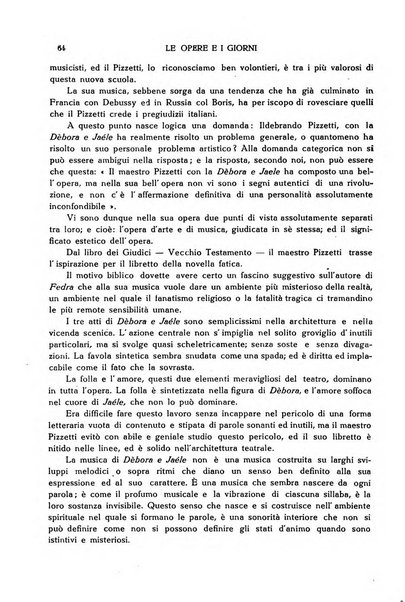 Le opere e i giorni rassegna mensile di politica, lettere, arti, etc