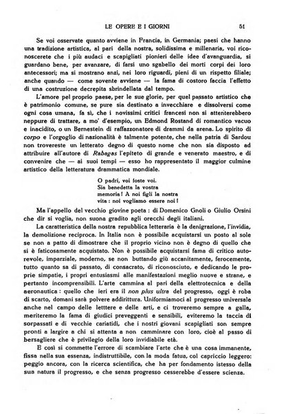 Le opere e i giorni rassegna mensile di politica, lettere, arti, etc