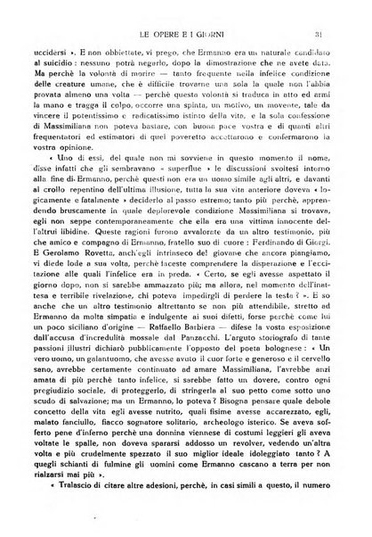 Le opere e i giorni rassegna mensile di politica, lettere, arti, etc