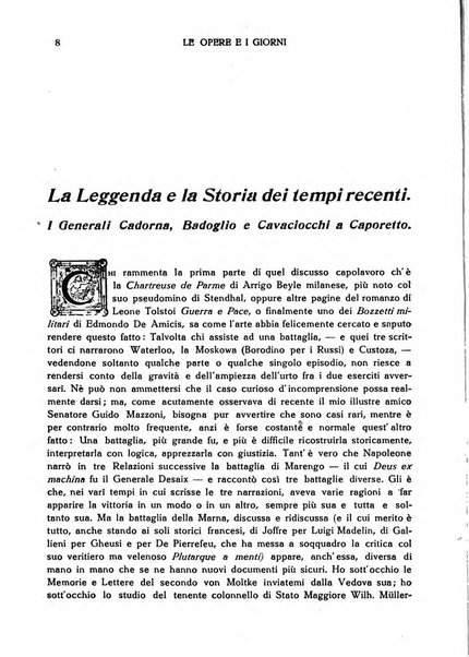 Le opere e i giorni rassegna mensile di politica, lettere, arti, etc