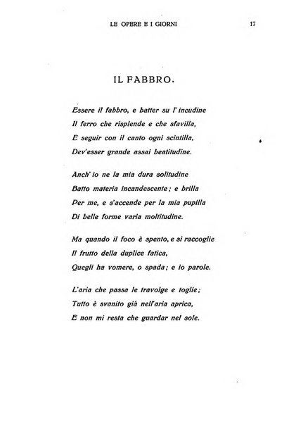 Le opere e i giorni rassegna mensile di politica, lettere, arti, etc