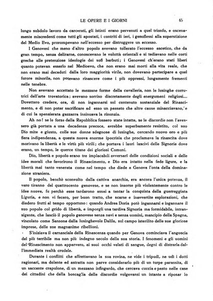 Le opere e i giorni rassegna mensile di politica, lettere, arti, etc