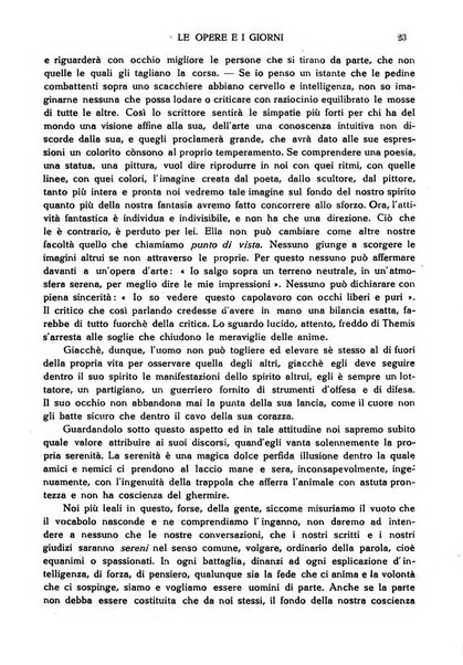 Le opere e i giorni rassegna mensile di politica, lettere, arti, etc