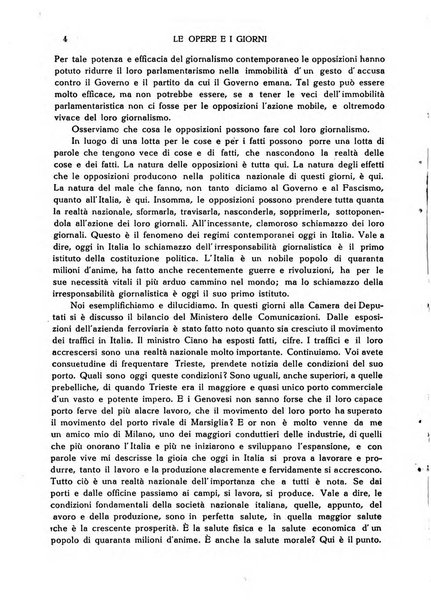 Le opere e i giorni rassegna mensile di politica, lettere, arti, etc