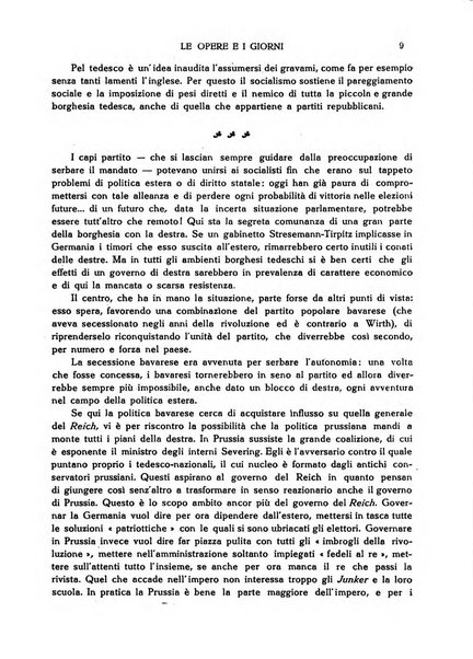 Le opere e i giorni rassegna mensile di politica, lettere, arti, etc