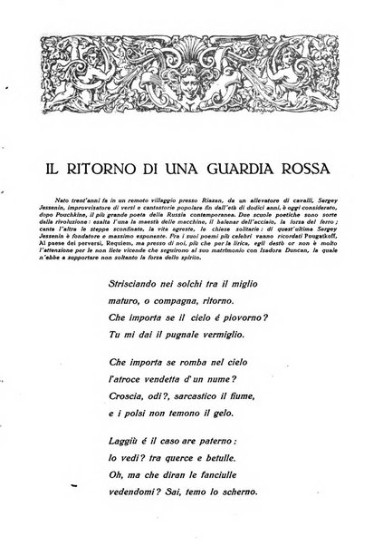 Le opere e i giorni rassegna mensile di politica, lettere, arti, etc